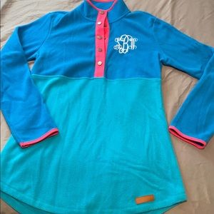 Marley Lily Monogrammed Fleece Pullover - SWB